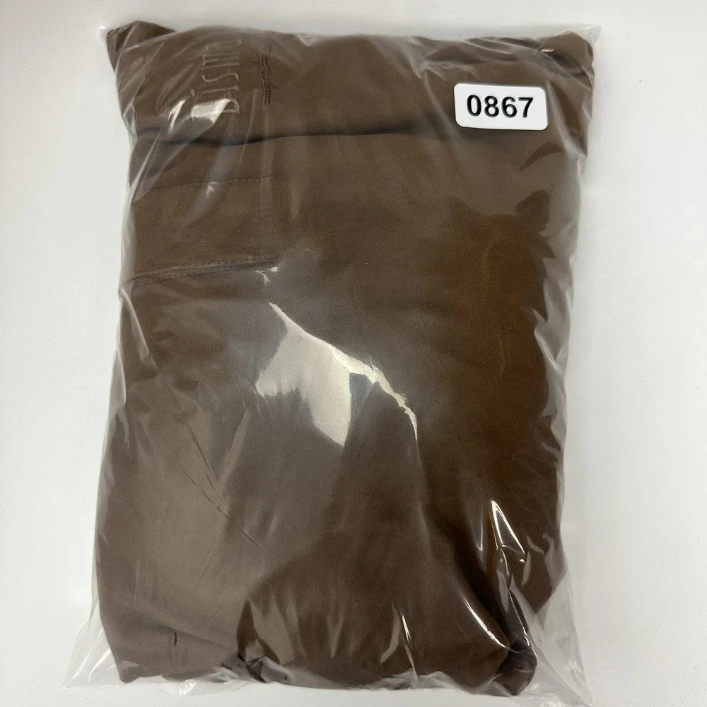 Zero Restriction Golf Outerwear Large Microsuede Brown‎  Mens Jacket Coat